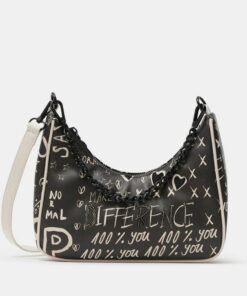 Desigual černá kabelka Bols Hansmade Medley