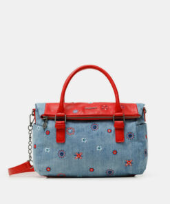 Desigual modrá kabelka Bols July Denim Loverty
