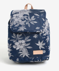 Modrý dámský květovaný batoh Eastpak Superb Special Arayanna 14 l