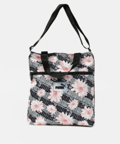 Šedo-černá dámská květovaná taška Puma