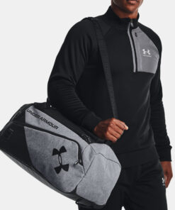 Taška Under Armour Contain Duo SM Duffle - šedá