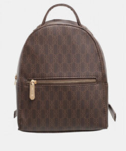 Tmavě hnědý vzorovaný batoh Bessie London