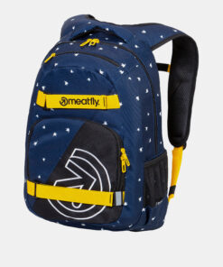 Tmavě modrý vzorovaný batoh Meatfly Exile