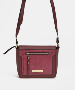 Vínová crossbody kabelka Hampton